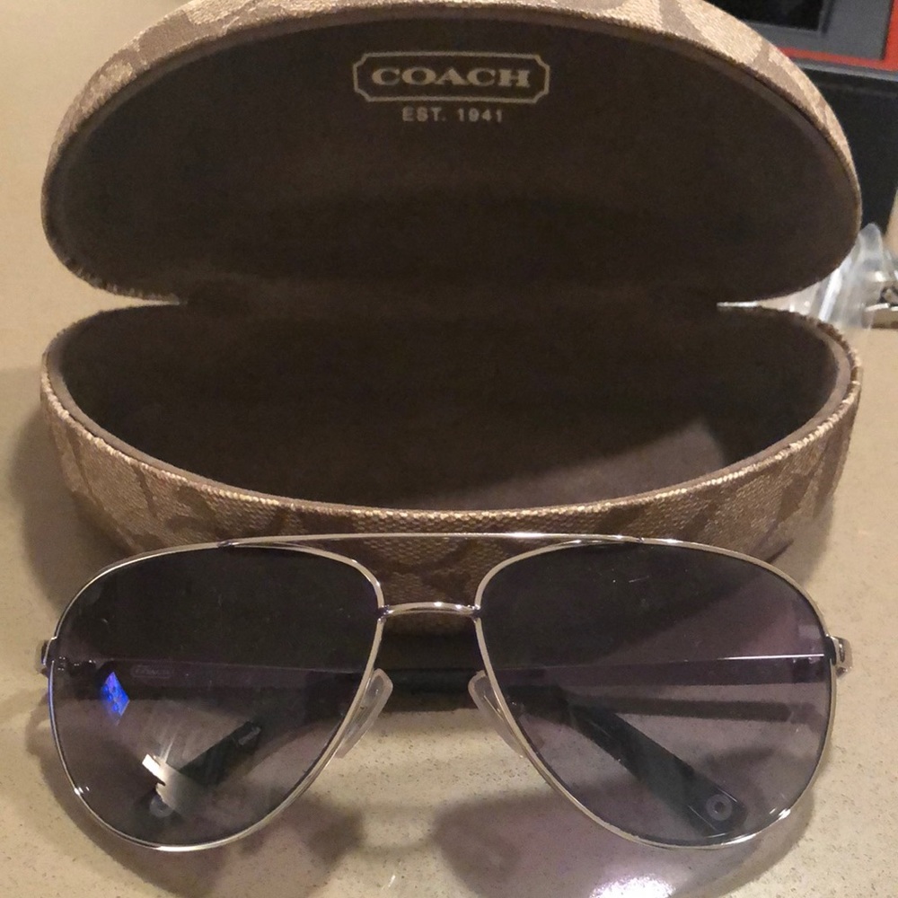 Coach aviator sunglasses